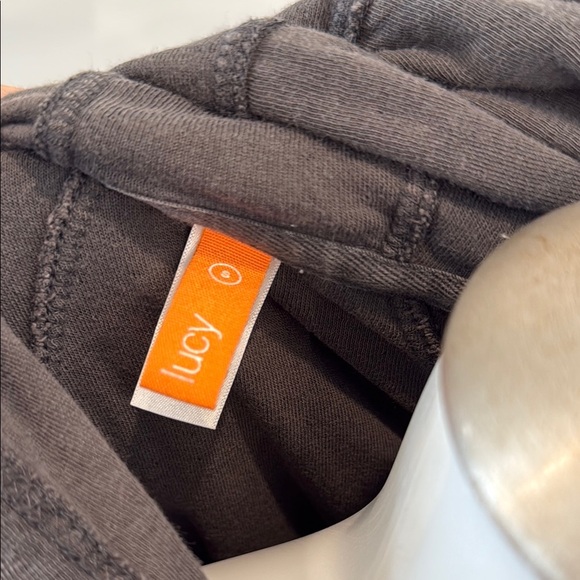 Lucy Small Gray Casual Hoodie Sweatshirt - Picture 4 of 8